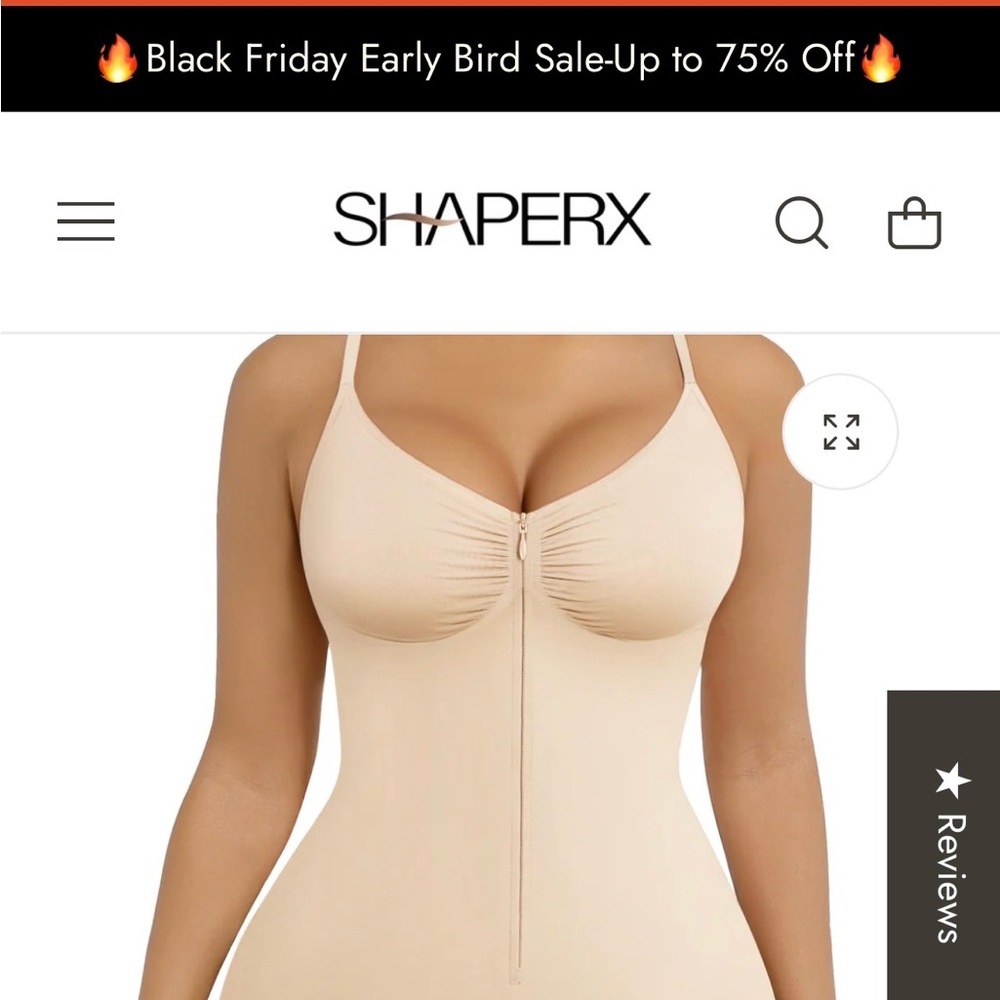 ShaperX Women's Nude Shapewear Bodysuit